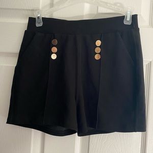 Black Fuego Moda high waisted sailor shorts